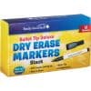 Black Bullet Tip Deluxe Dry Erase Markers 12 m
