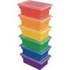 All Purpose Bins And Lids Set Of 6 6 Colors