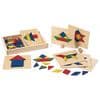 Excellerations Wooden Pattern Blocks and Board S