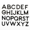 EZread Black Magnetic Upper And Lowercase Letter