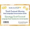 Dual Language SEL Conversation Cards For Home Le