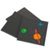 Colorations Black Canvas Set of 3 8 x 8
