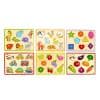 Wooden Flat Puzzles Set of 6