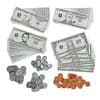 Pretend and Play money and coins 150 Pcs