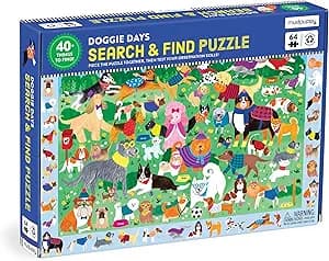 Search and Find: Doggie Days 64 Pc Puzzle