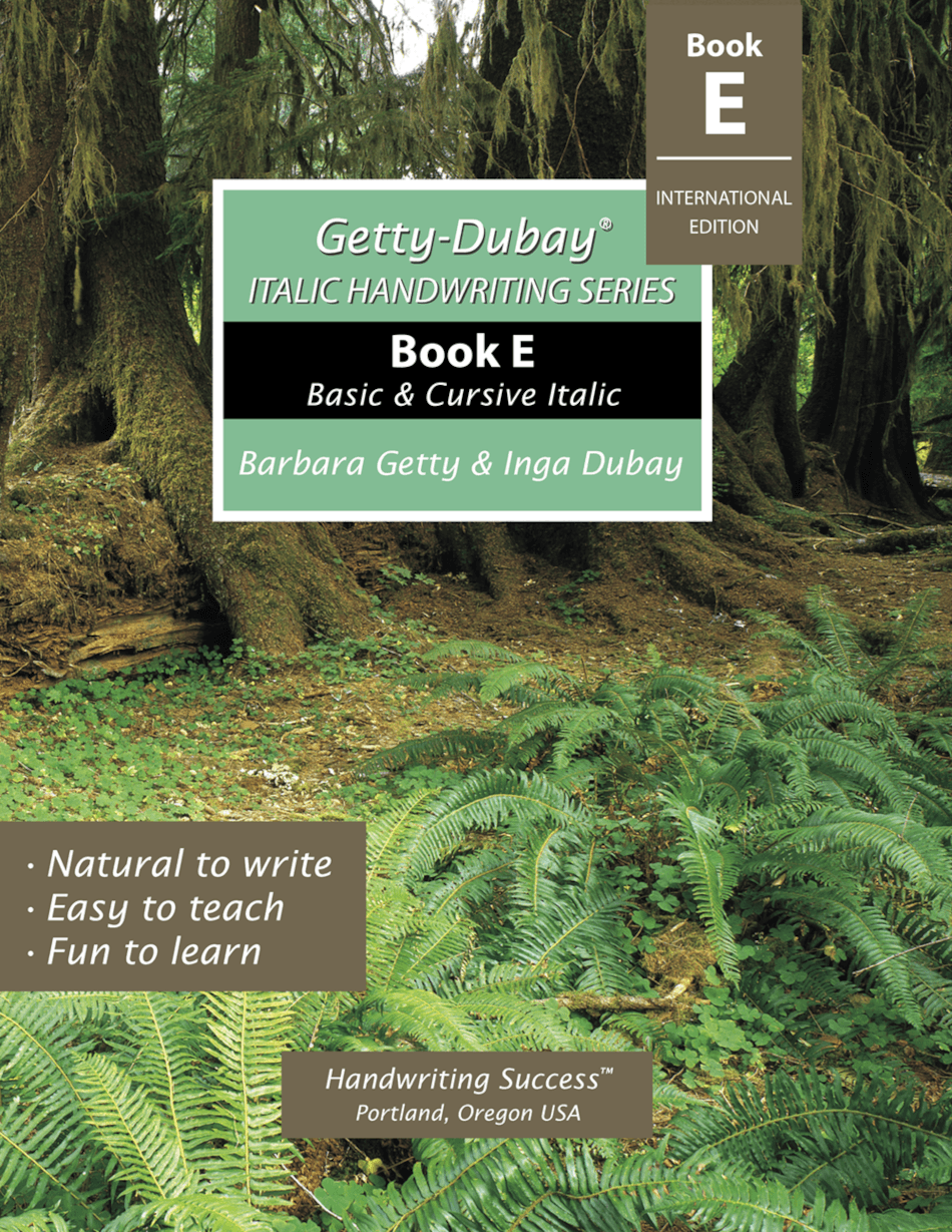 Getty-Dubay® Italic Handwriting Series Book E