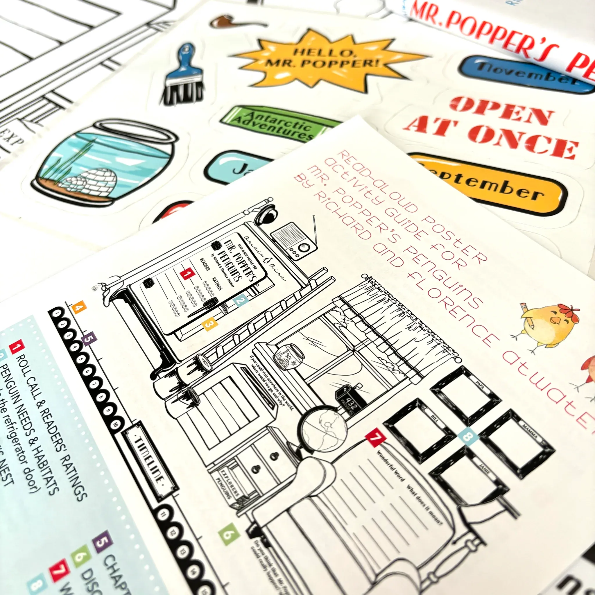 Mr. Popper’s Penguins Read-Aloud Poster