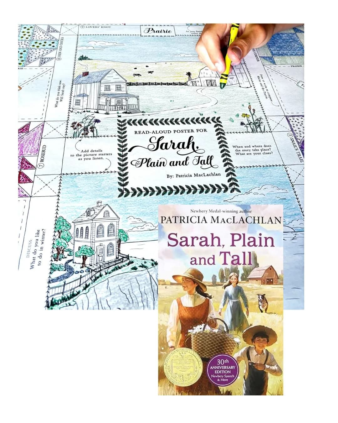 Sarah, Plain and Tall Poster and Book Bundle