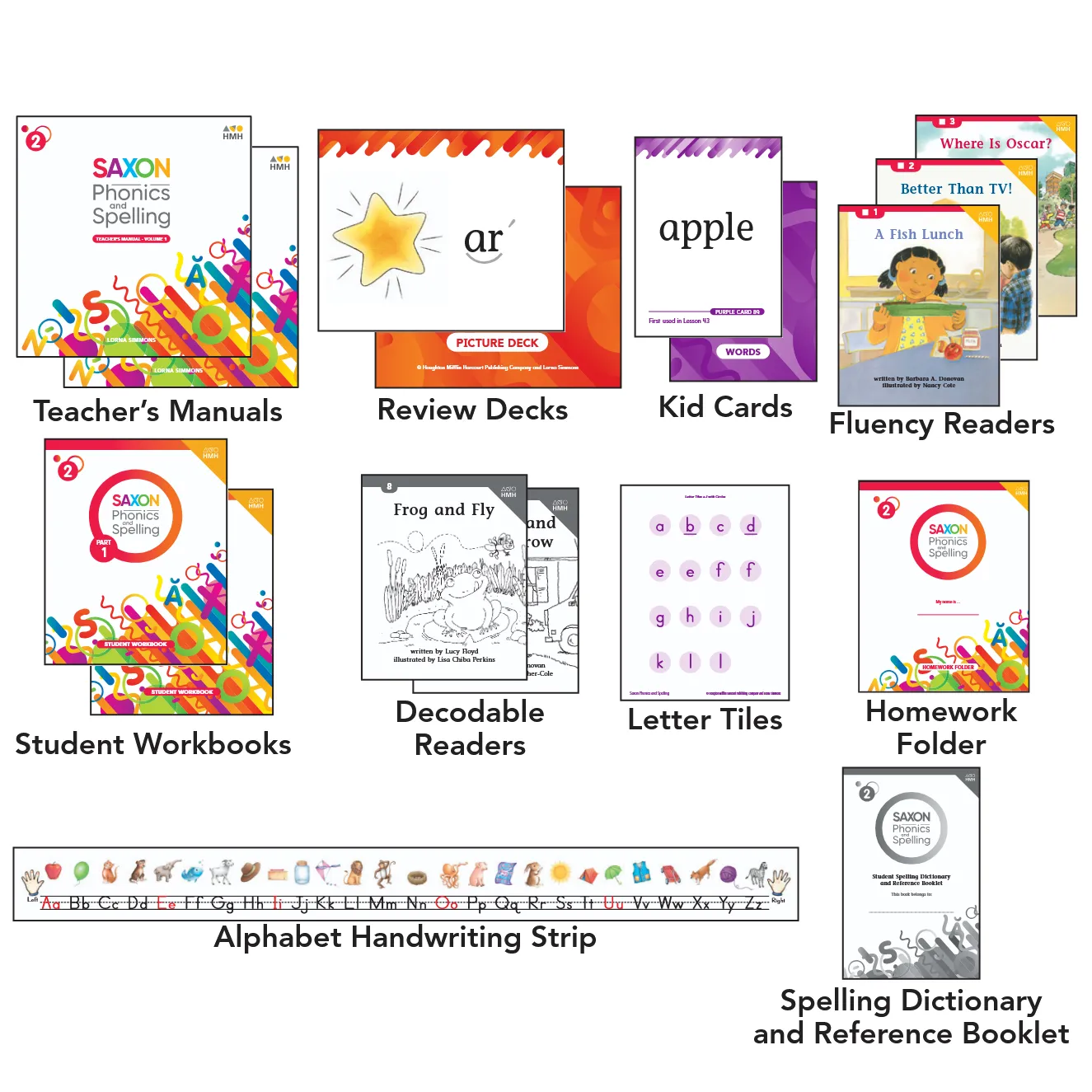 Saxon Phonics and Spelling Complete Set Grade 2