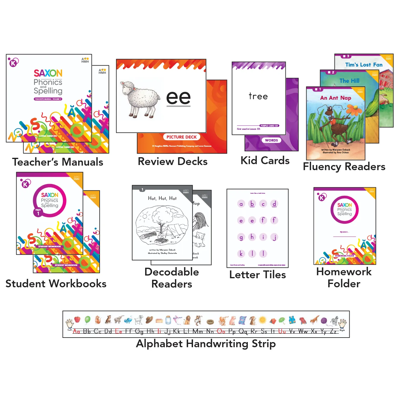 Saxon Phonics and Spelling Complete Set Grade K