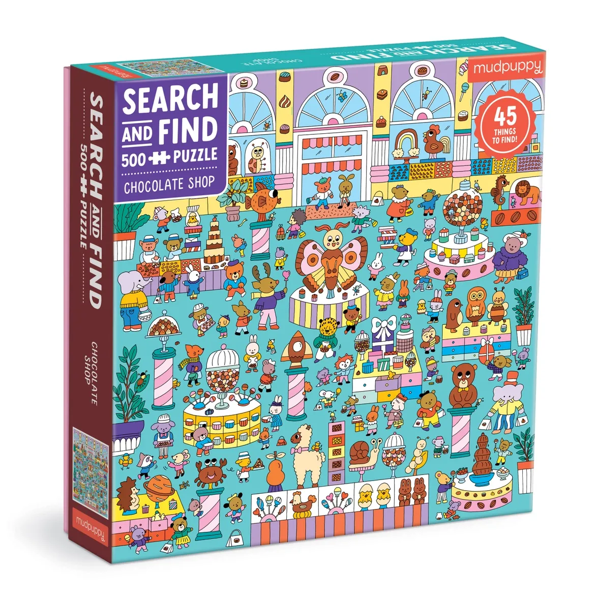 Search and Find: Chocolate Shop 500 PC Puzzle