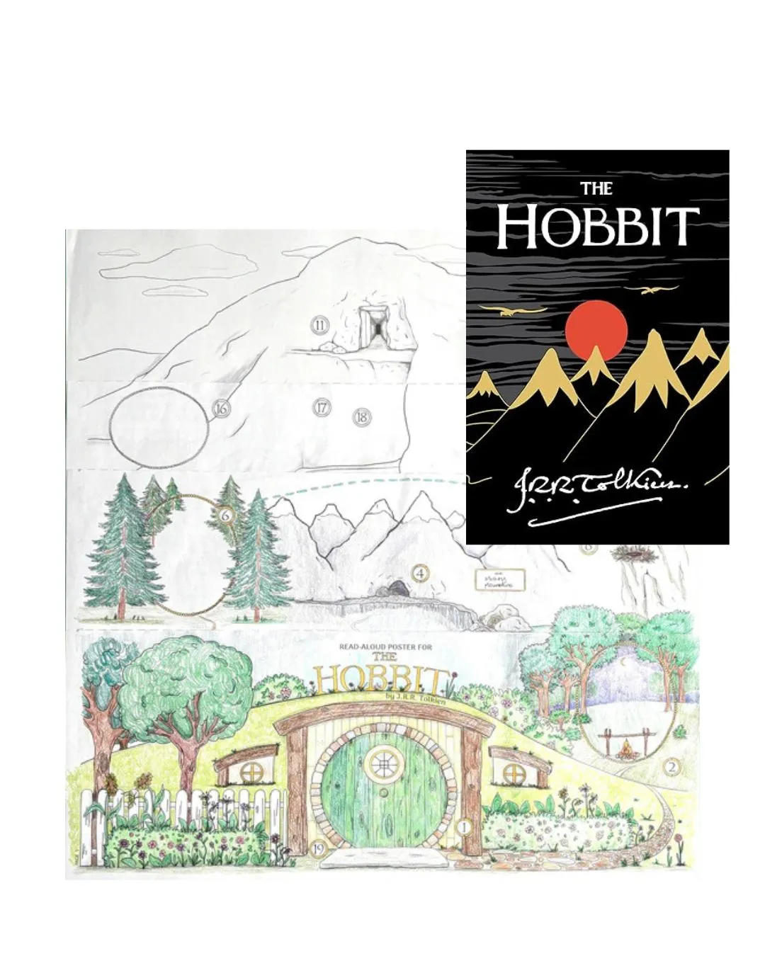 The Hobbit Poster and Book Bundle