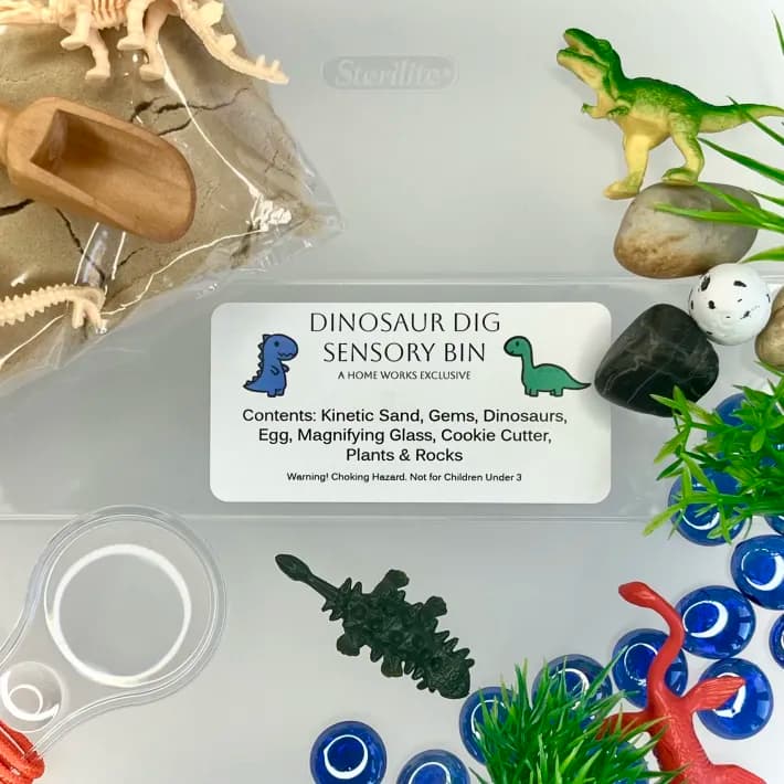 Dinosaur Dig Sensory Bin