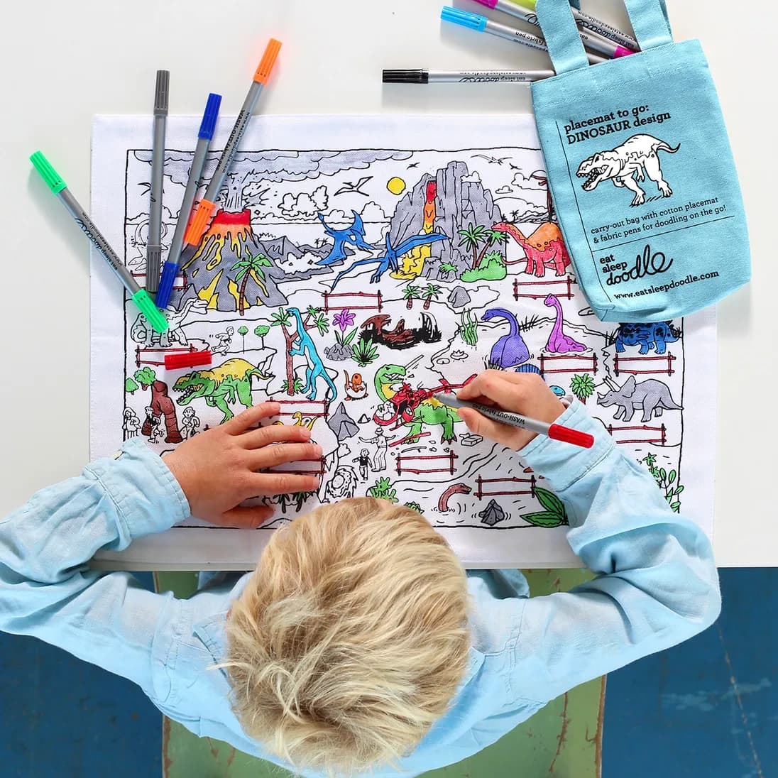 EatSleepDoodle: Dinosaur Placemat