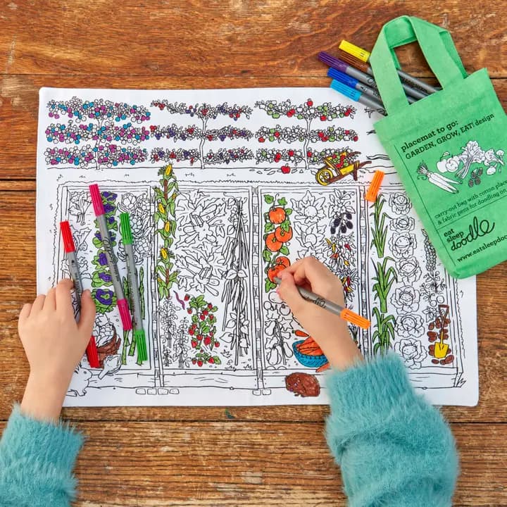 Eat Sleep Doodle: Garden Placemat