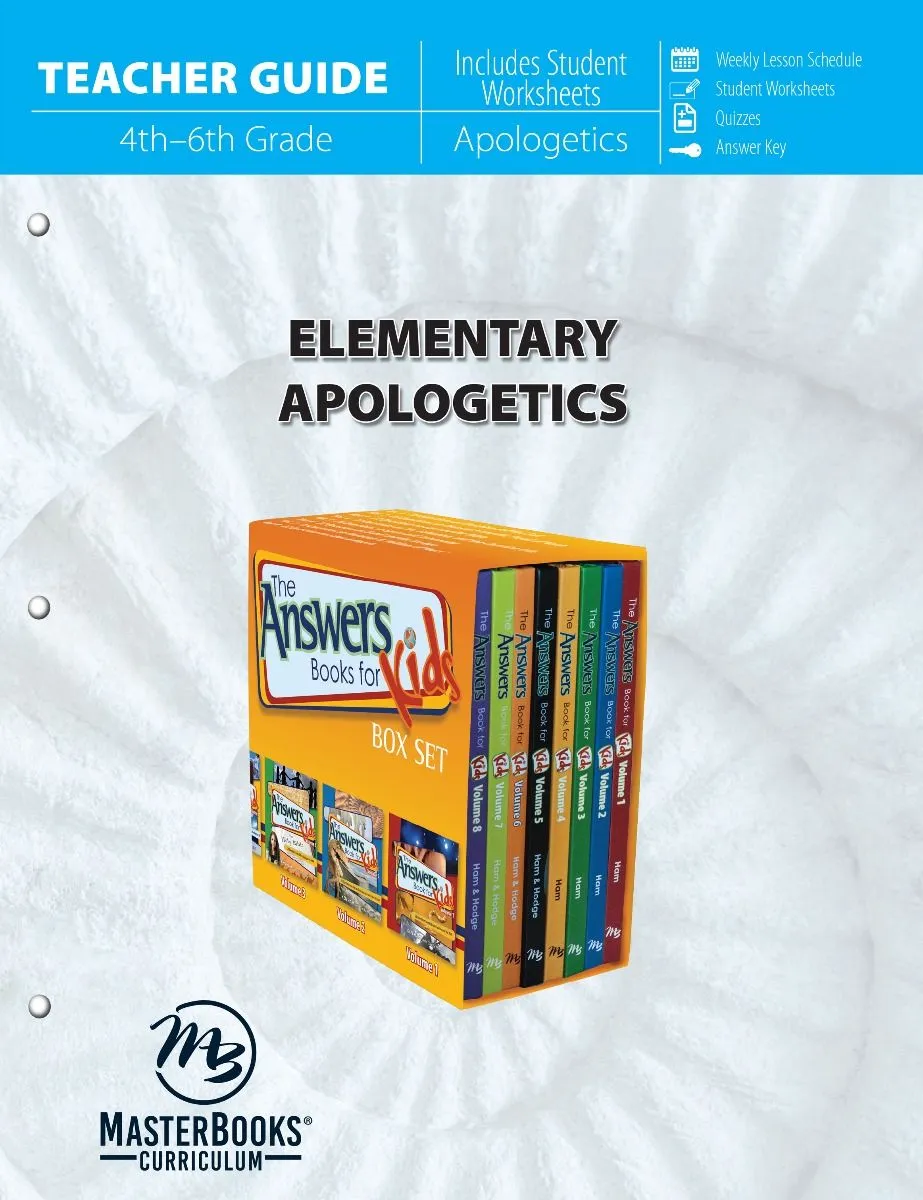 Master Books Elementary Apologetics Teacher Guide
