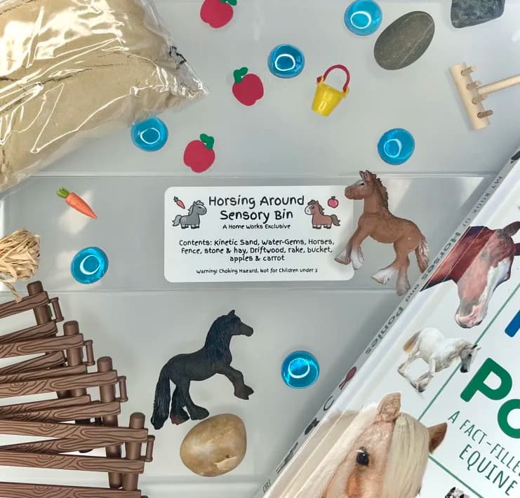 Horsing Around Sensory Bin Gift Bundle