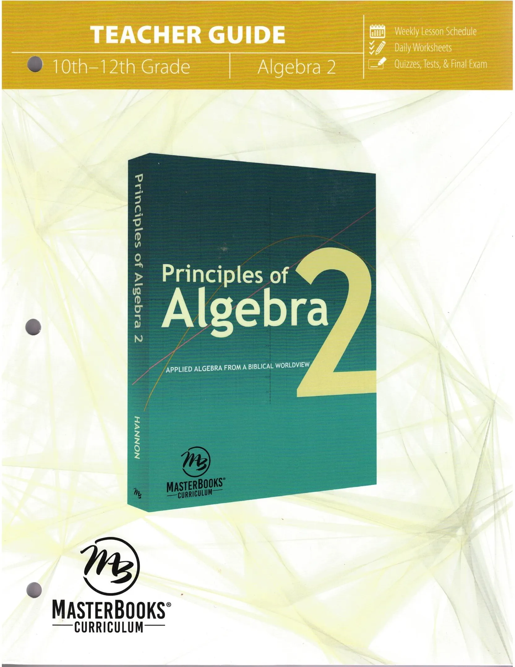 Master Books Principles of Algebra 2 TG