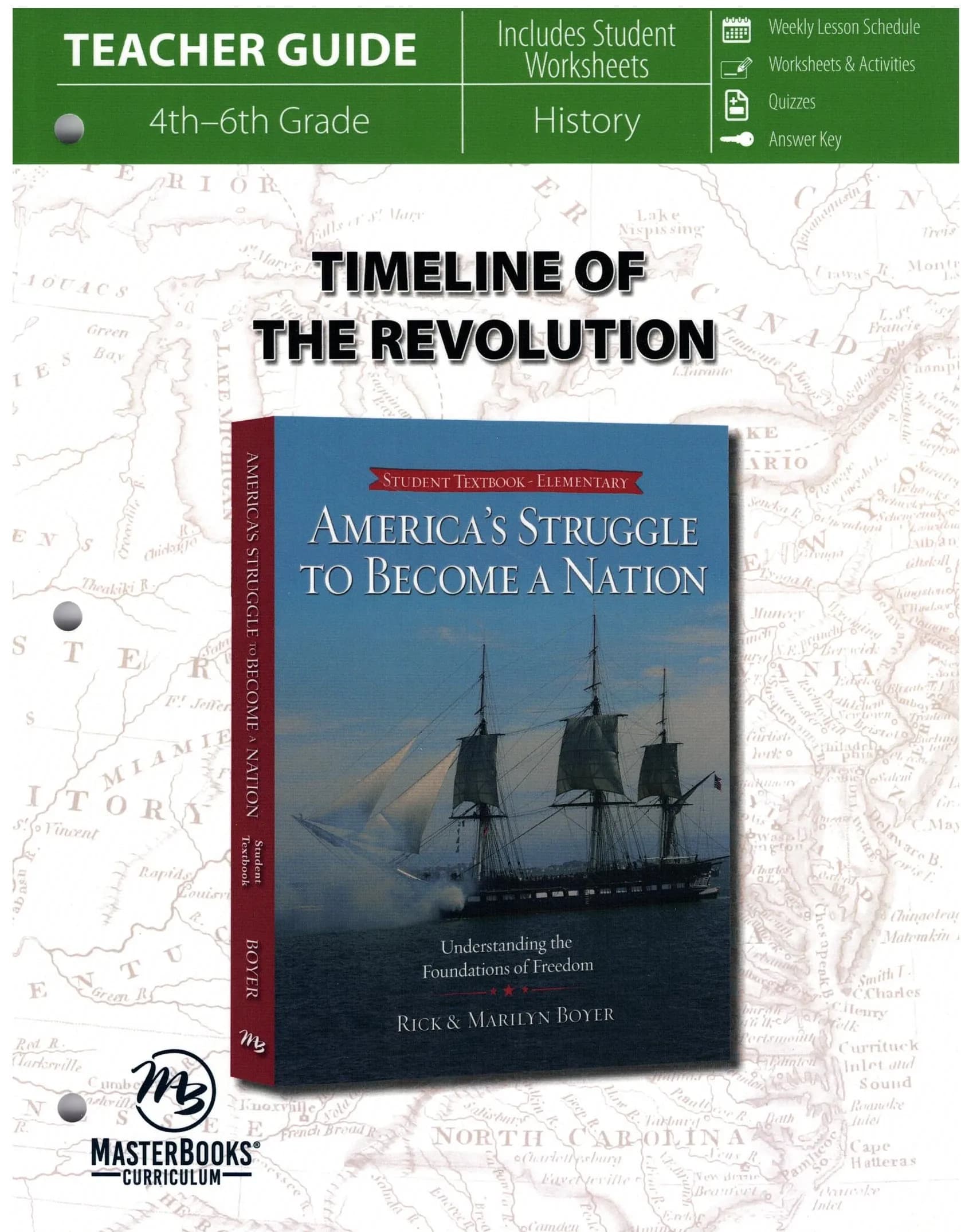 Master Books Timeline of the Revolution TG