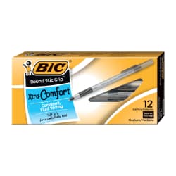 PEN GRIP/ROUND STIC DOZ BLACK