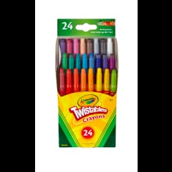 CRAYONS CRAYOLA MINI TWST 24PK