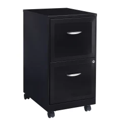 Realspace Mobile Cabinet, Black