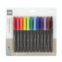 MARKERS PRMNT FN RCYL 12PK AST