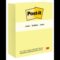 PAD NTE POST 3"X5" 12/PK YEL