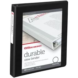 OD DUR VW 1" BINDER BLACK