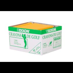 PENCIL GOLF SHRPND 144PK YLW