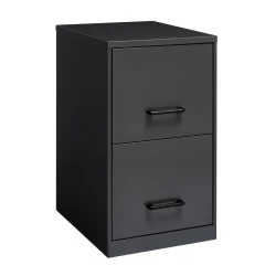 Realspace 2-Drawer Cabinet, Charcoal