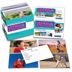 CARDS PICTURE VERBS LANG BLDR