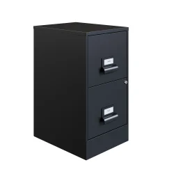 Realspace 2-Drawer Cabinet, Black
