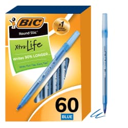 ROUND STICK MEDIUM BLUE 60/BX