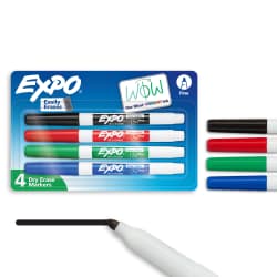 MARKER EXPO 2 FINE 4-PK AST