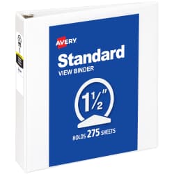 Binder Econ View 1.5" Wht EA