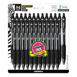 PEN ZEBRA Z-GRIP RT 24PK BLK