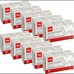CLIP PAPER JMB SMTH OD 10PK
