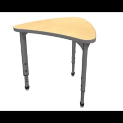 Marco Chevron Desk, Maple/Gray