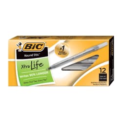 PEN ROUNDSTIC BIC MED BLACK