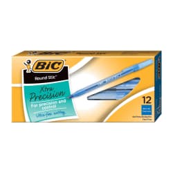 PEN ROUNDSTIC BIC 12-PK BLUE