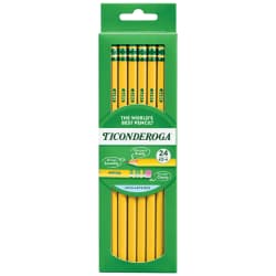 PENCIL TIC #2 24/BX YELLOW CLR
