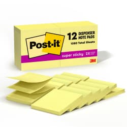 NOTE POST-IT POP-UP SS 12PK YW