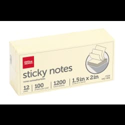 NOTE OD 1.5"X2" 12PK YELLOW