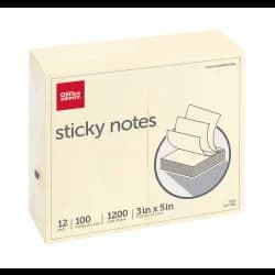 NOTE OD 3X5 YLW 12PK