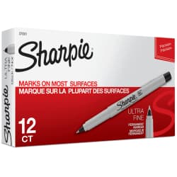 MARKER PERM UFINE SHARP DZ BLK