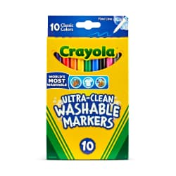MARKERS CRAYOLA WSHBL FN 10PK
