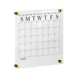 BOARD CALENDAR WALL CLEAR/BLK