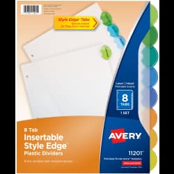 DIVIDER INDEX 8TAB MUTLI-COLOR