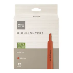 HIGHLIGHTERS RCYCL 12PK ORANGE